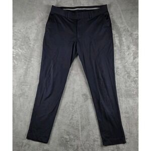 State and Liberty Dress Pants Mens Navy Blue Athletic Fit Stretch Trousers 34